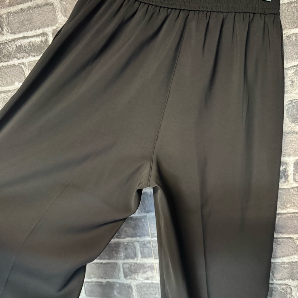NEW Quince Stretch Crepe Classic Trouser Pants black pockets - Picture 12 of 14